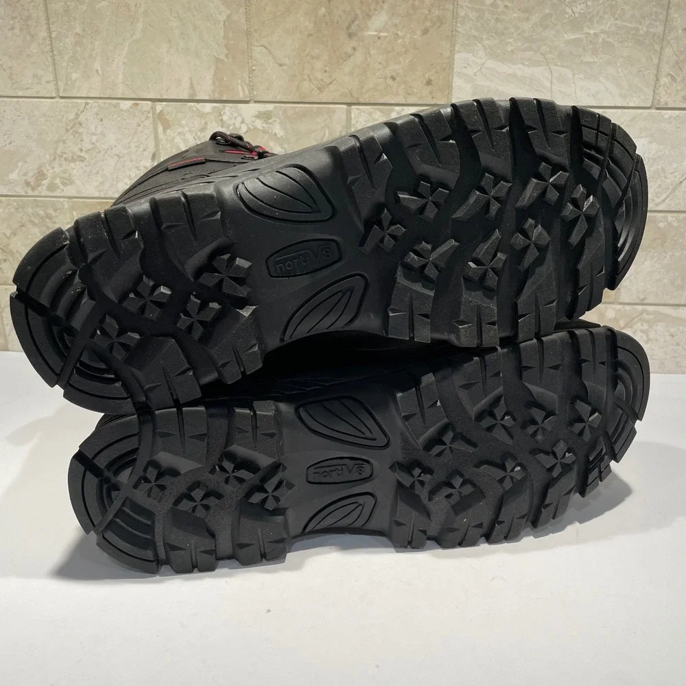 Nortiv8 Mens Waterproof Snow Boots 3M Thinsulate Insulated Black A0014 Size 13